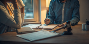 Medical bills and legal paperwork after a New Mexico car accident