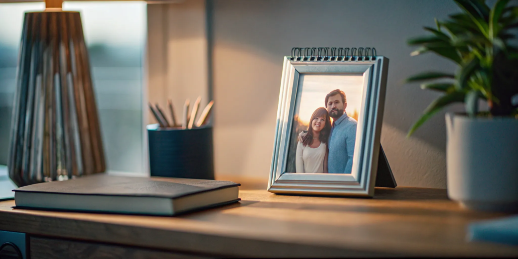 Calendar and family photo frame representing a New Mexico wrongful death filing deadline