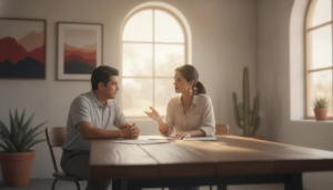 Attorney and client reviewing an expungement case in New Mexico