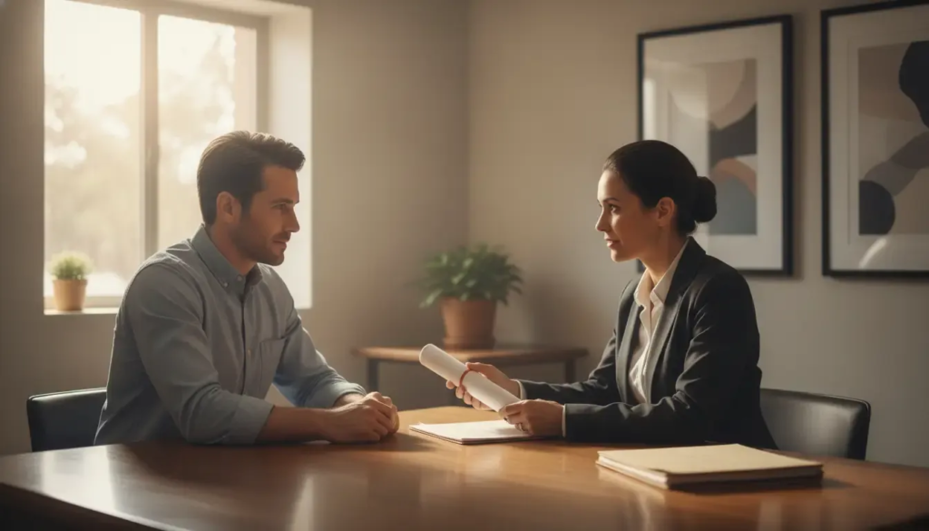 New Mexico patient discussing a potential medical malpractice claim with an attorney